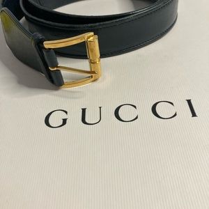 Navy blue authentic Gucci men’s belt